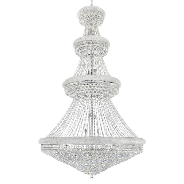Cwi Lighting Empire 42 Light Down Chandelier With Chrome Finish 8001P50C - main